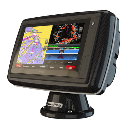 NavPod - PowerPod Pre-Cut - For Garmin GPSMAP 942xs, 942, 922xs, 922, Carbon Black — Quality Boat Parts