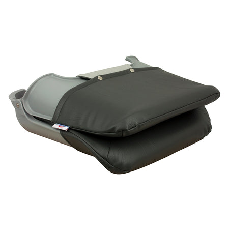 Springfield Marine - Skipper Standard Folding Seat - Grey, Charcoal — Quality Boat Parts