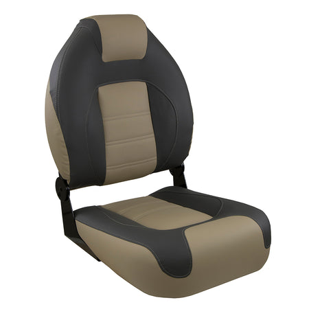 Springfield - OEM Series Folding Seat - Charcoal, Tan — Quality Boat Parts