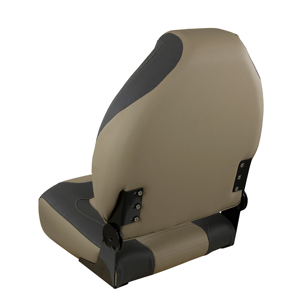Springfield - OEM Series Folding Seat - Charcoal, Tan — Quality Boat Parts