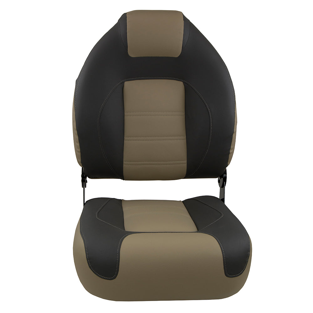 Springfield - OEM Series Folding Seat - Charcoal, Tan — Quality Boat Parts