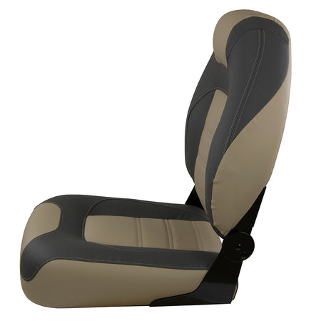 Springfield - OEM Series Folding Seat - Charcoal, Tan — Quality Boat Parts