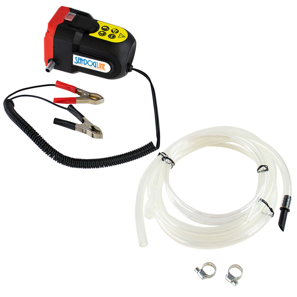 Sea-Dog - Oil Change Pump - Battery Clips, 12V, 60W — Quality Boat Parts