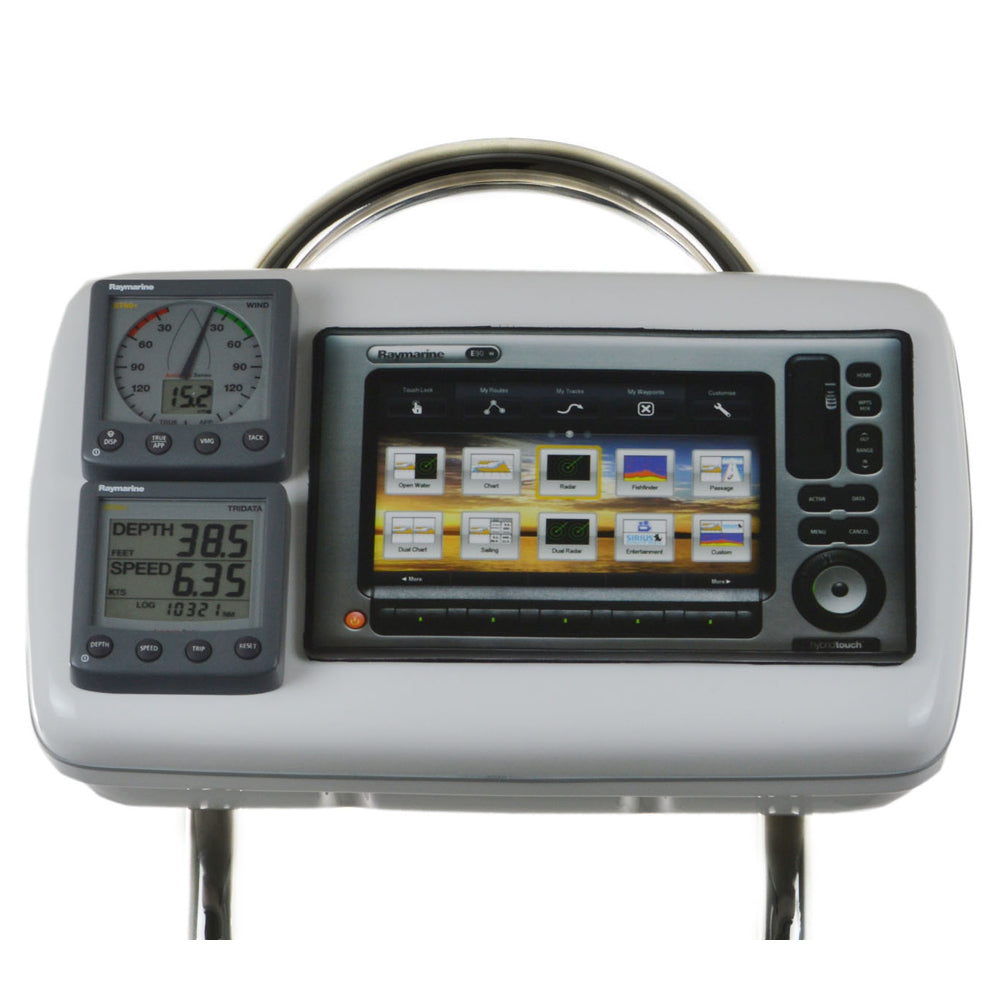 NavPod - GP2081 SailPod Precut - For Raymarine C90W, E90W 2 ST60s, For 12" Guard — Quality Boat Parts