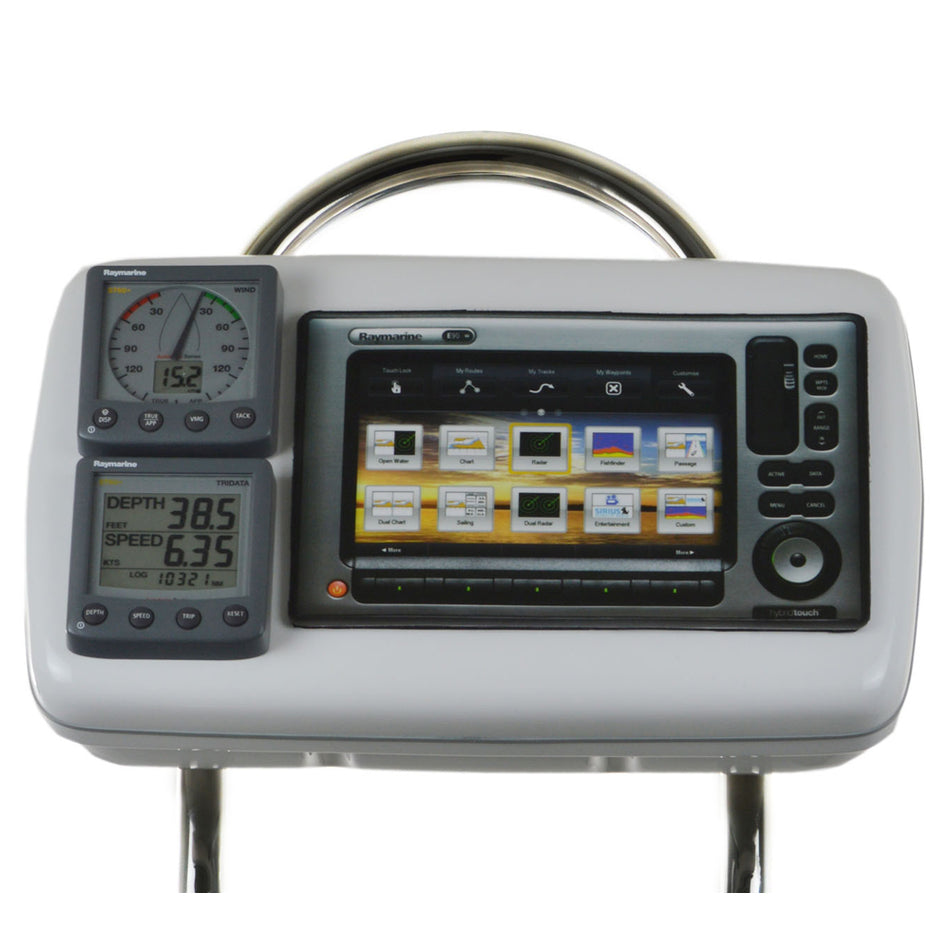 NavPod - GP2081 SailPod Precut - For Raymarine C90W, E90W 2 ST60s, For 12" Guard — Quality Boat Parts