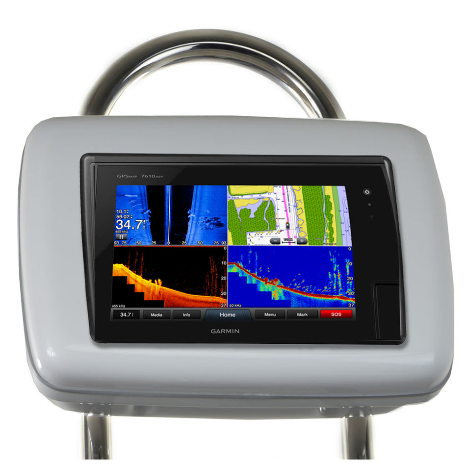 NavPod - GP2200-12 SailPod Pre-Cut - For Garmin 7412, 7412xsv, 7612, 7612xsv, For 12" Wide Guard — Quality Boat Parts