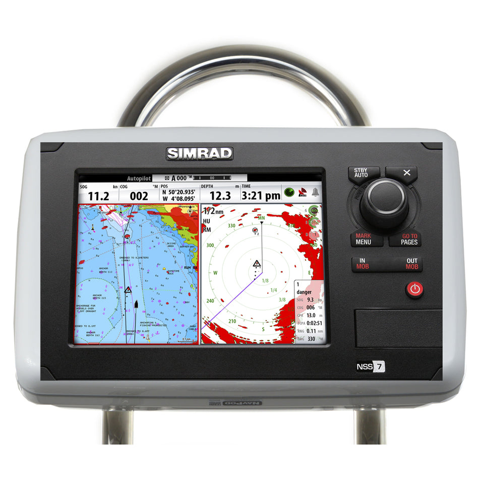 NavPod - GP1807 SailPod Pre-Cut - For Simrad NSS7B, G Zeus T7, For 9.5" Wide Guard — Quality Boat Parts