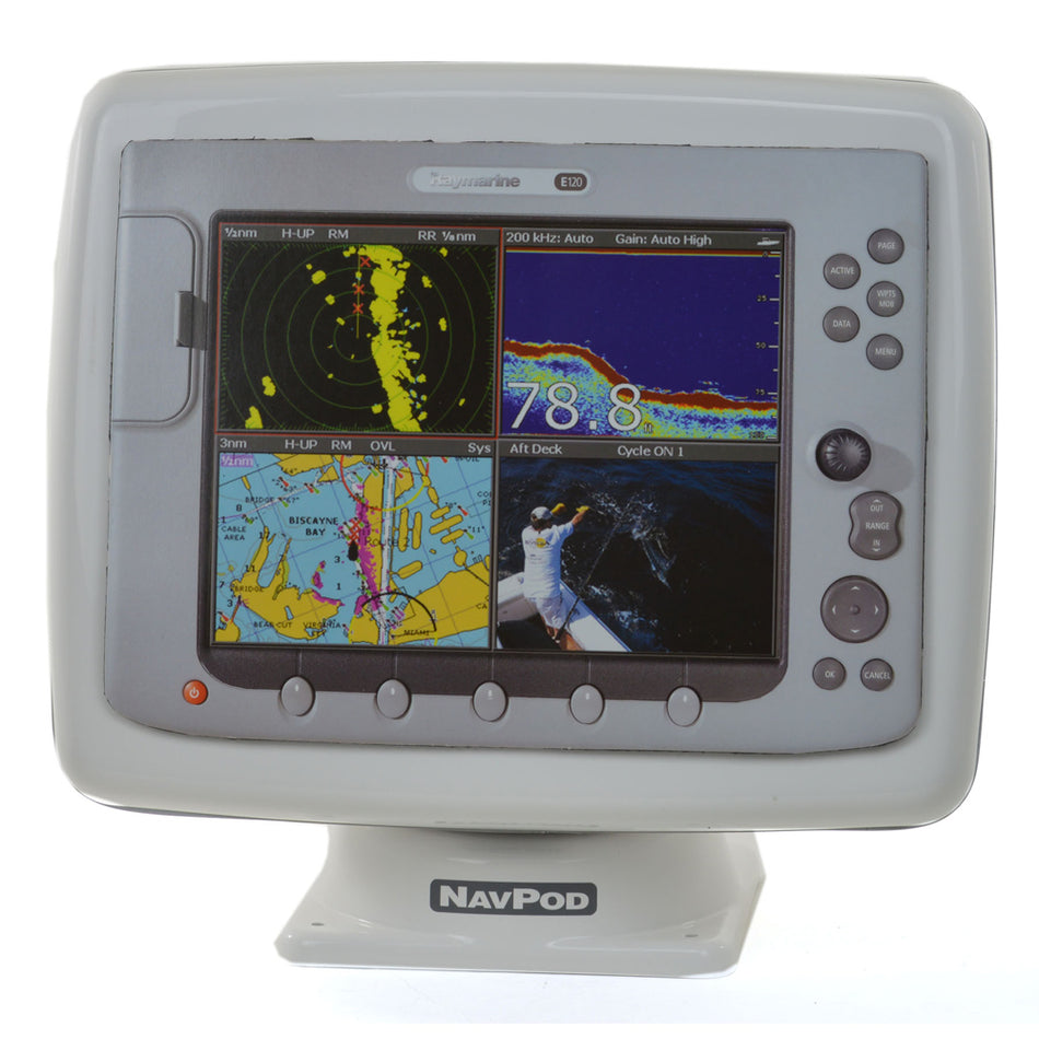 NavPod - PP5061 PowerPod Precut - For Grand Prix Series, Raymarine C120 & E120 Dash Mount — Quality Boat Parts