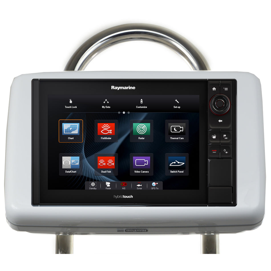 NavPod - GP1205 SailPod Pre-Cut - For Raymarine eS127, eS128, Axiom Pro 12, For 9.5" Wide Guard — Quality Boat Parts