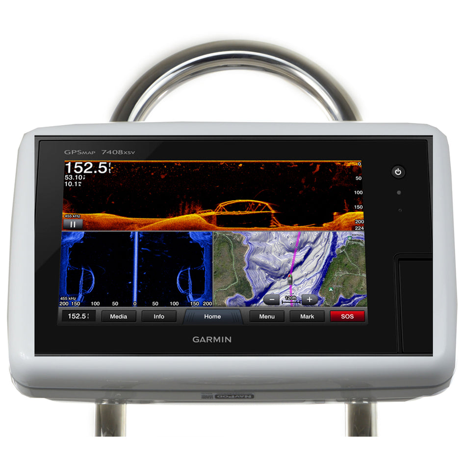 NavPod - GP1800-20 SailPod Pre-Cut - For Garmin 7408, 7408xsv, 7608, 7608xsv, For 9.5" Wide Guard — Quality Boat Parts