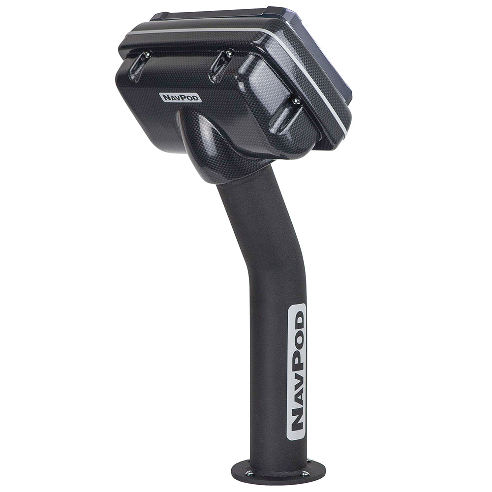 NavPod - PED5050-19 PedestalPod Pre-Cut - For Garmin GPSMAP 7410, 7410xsv, 7610, 7610xsv, Carbon Black — Quality Boat Parts