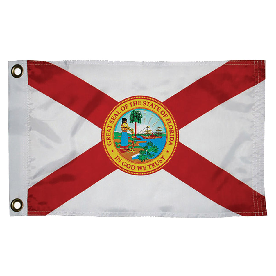 Taylor Made - Florida Nylon Flag - 12" x 18" — Quality Boat Parts