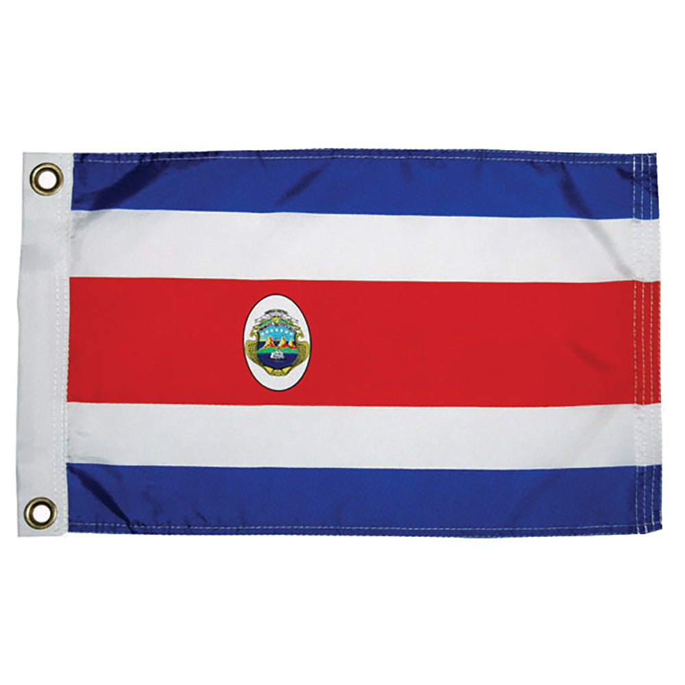 Taylor Made - Costa Rican Nylon Flag - 12" x 18" — Quality Boat Parts