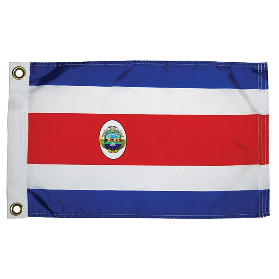 Taylor Made - Costa Rican Nylon Flag - 12" x 18" — Quality Boat Parts