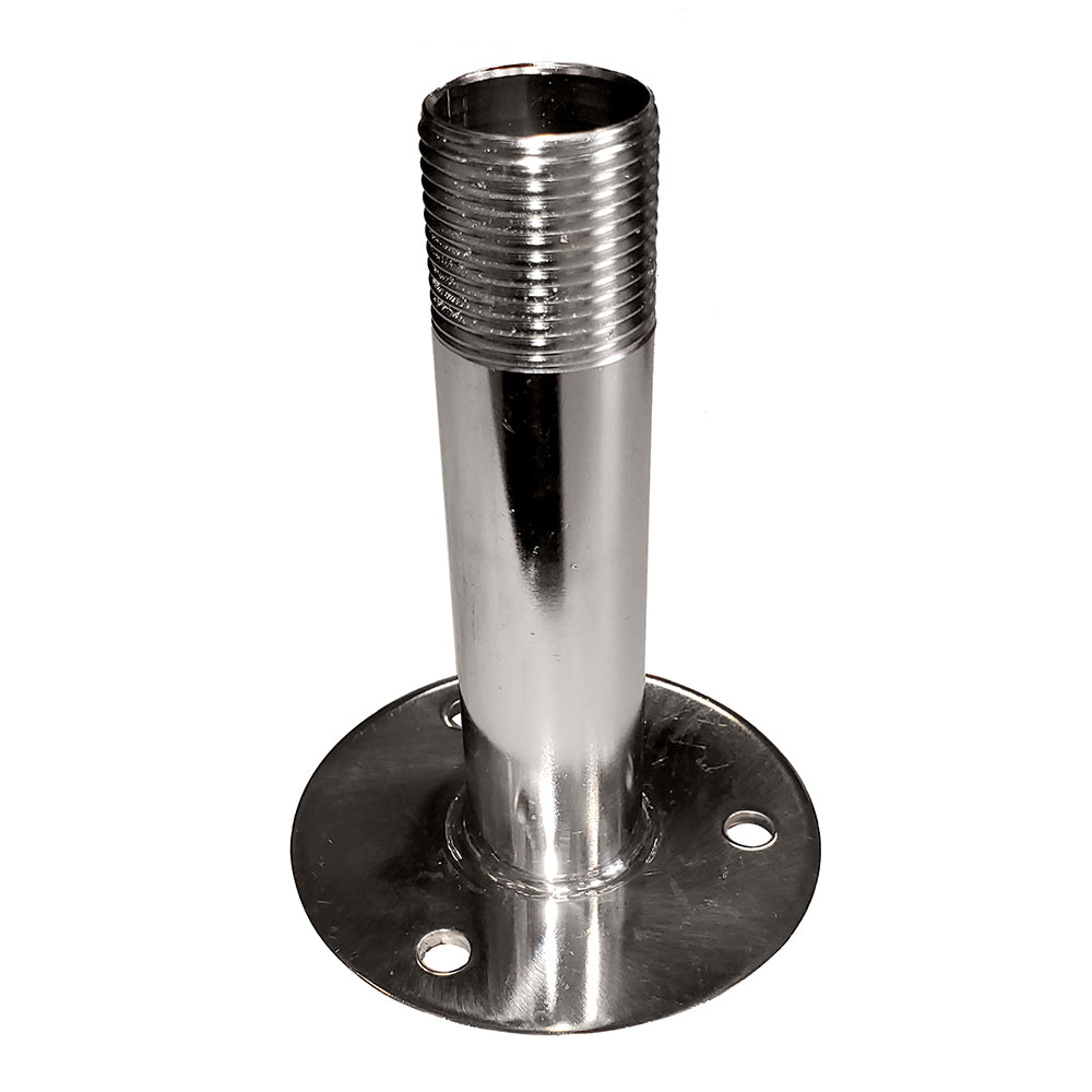 Sea-Dog - Fixed Antenna Base - 4-1/4" Size, 1"-14 Thread Formed, Stainless Steel — Quality Boat Parts