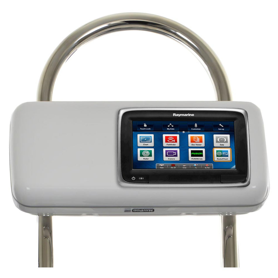 NavPod - GP2503 SystemPod Pre-Cut - For Raymarine a75, a77, a78, With Space On The Left, For 12" Wide Guard — Quality Boat Parts