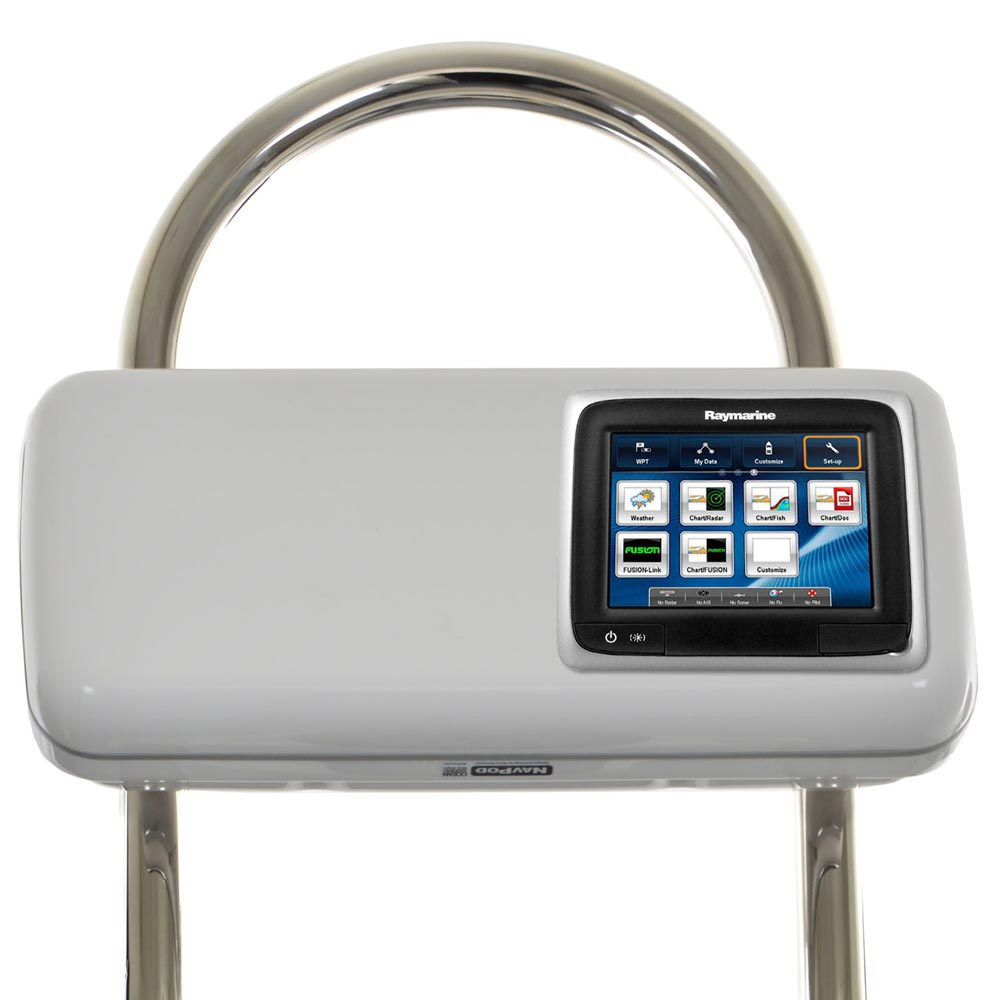NavPod - GP2507 SystemPod Pre-Cut - For Raymarine a65, a67, a68, With Space On The Left, For 12" Wide Guard — Quality Boat Parts