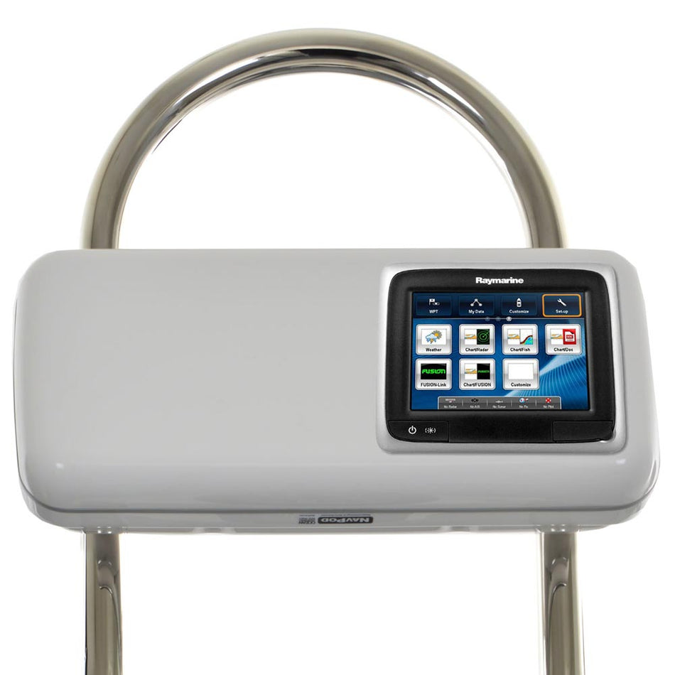 NavPod - GP2507 SystemPod Pre-Cut - For Raymarine a65, a67, a68, With Space On The Left, For 12" Wide Guard — Quality Boat Parts