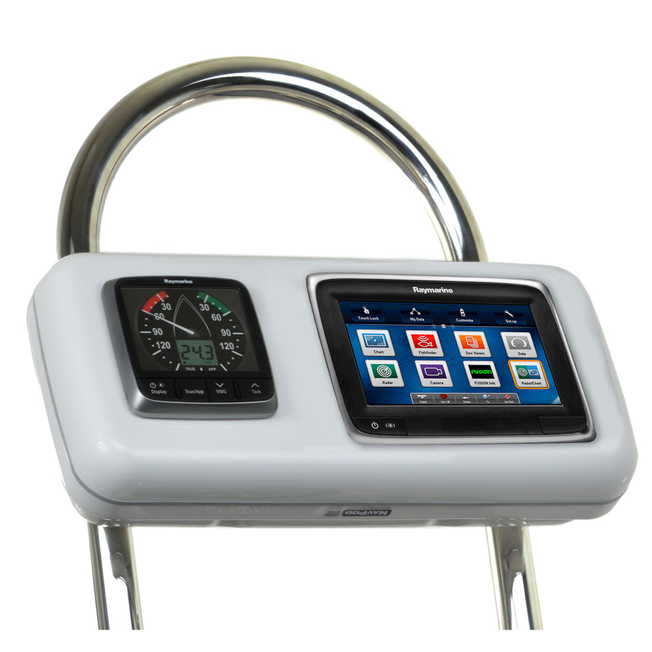 NavPod - GP2513 SystemPod Pre-Cut - For Raymarine a75, a77, a78, 1 Instrument, For 12" Wide Guard — Quality Boat Parts