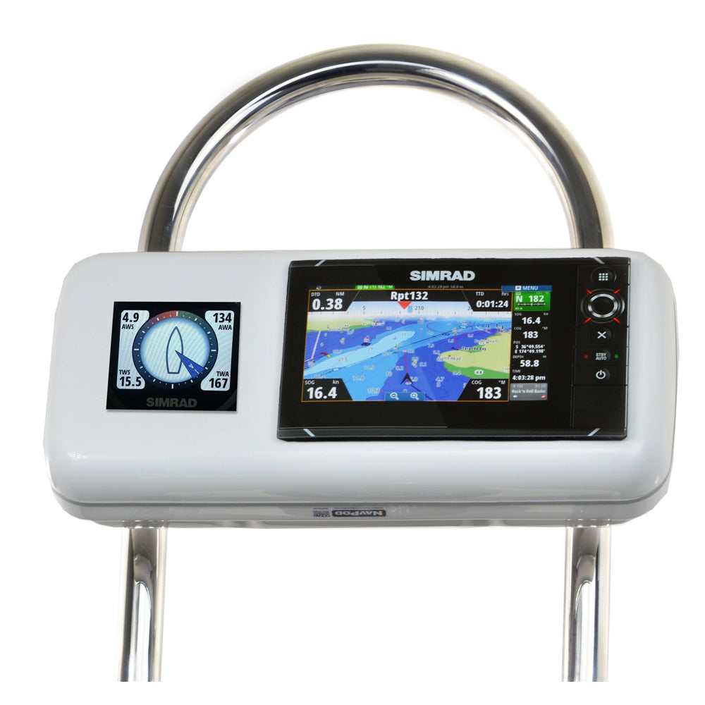 NavPod - GP2516 SystemPod Pre-Cut - For Simrad NSS7 evo2, B&G Zeus 7, 1 Instrument, For 12" Wide Guard — Quality Boat Parts