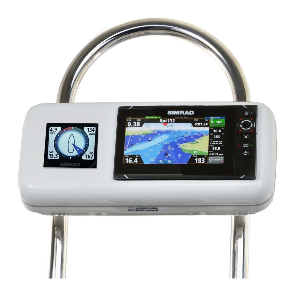NavPod - GP2516 SystemPod Pre-Cut - For Simrad NSS7 evo2, B&G Zeus 7, 1 Instrument, For 12" Wide Guard — Quality Boat Parts