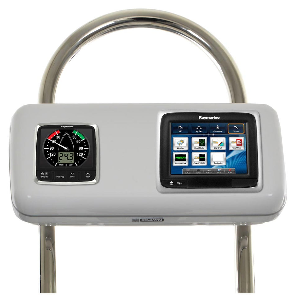 NavPod - GP2517 SystemPod Pre-Cut - For Raymarine a65/a67/a68 & 1 Instrument, For 12" Wide Guard — Quality Boat Parts