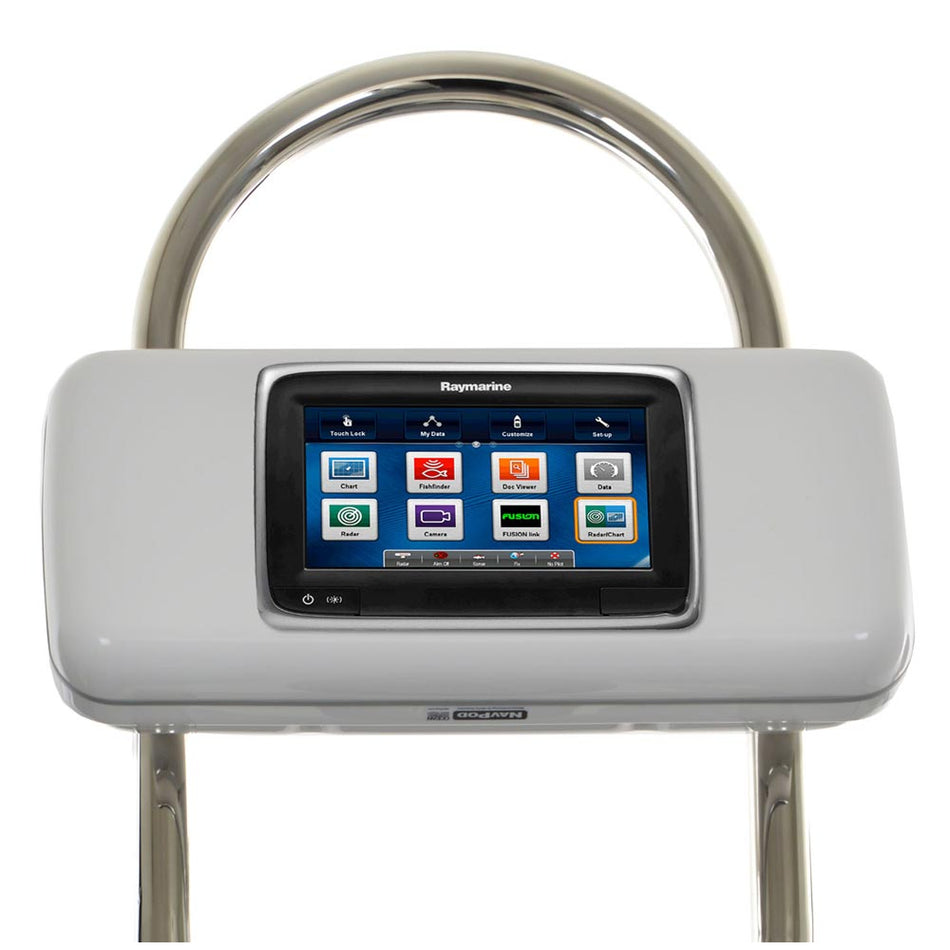 NavPod - GP2523 SystemPod Pre-Cut - For Raymarine a75, a77, a78 Mounted In Center, For 12" Wide Guard — Quality Boat Parts
