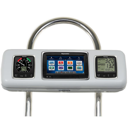 NavPod - GP2605 SystemPod Pre-Cut - For Raymarine a75, a77, a78, 2 Instruments, For 12" Wide Guard — Quality Boat Parts