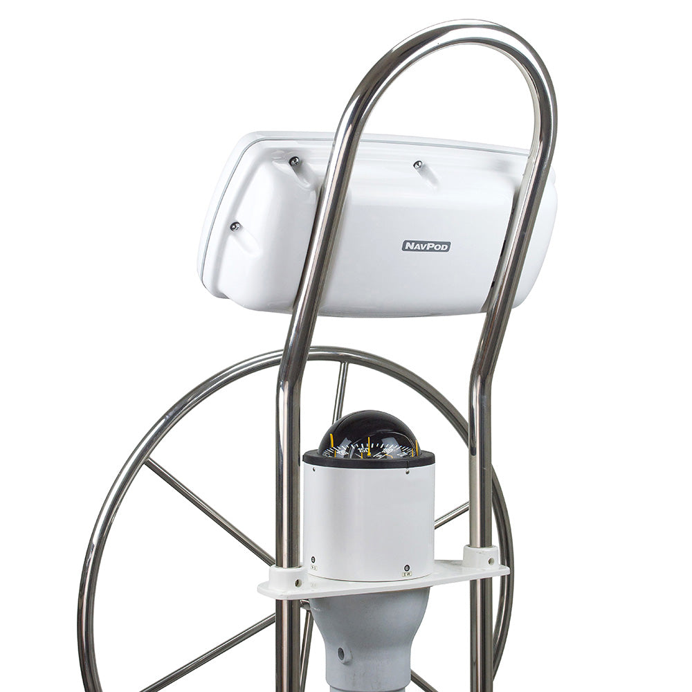 NavPod - SystemPod Pre-Cut - For Raymarine Axiom 9, Axiom+ 9 on Right, 1 Instrument, 12" Wide Guard — Quality Boat Parts