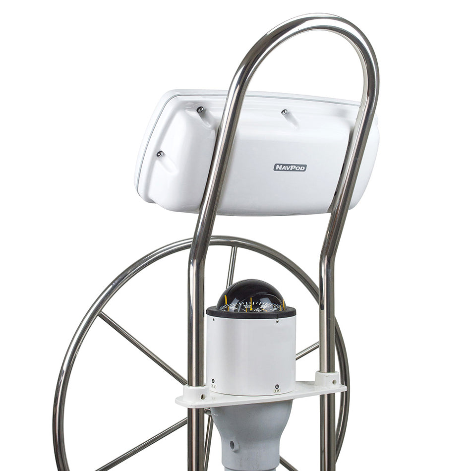 NavPod - SystemPod Pre-Cut - For Raymarine Axiom 9, Axiom+ 9 on Right, 1 Instrument, 12" Wide Guard — Quality Boat Parts