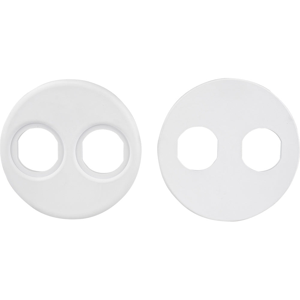 Sea-Dog - Power Socket Adapter Mounting Plate - White, 4" Gauge — Quality Boat Parts