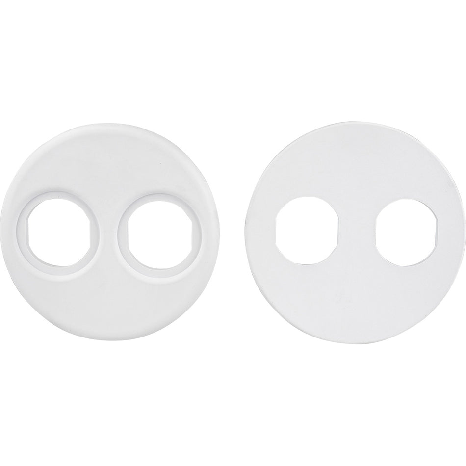 Sea-Dog - Power Socket Adapter Mounting Plate - White, 4" Gauge — Quality Boat Parts