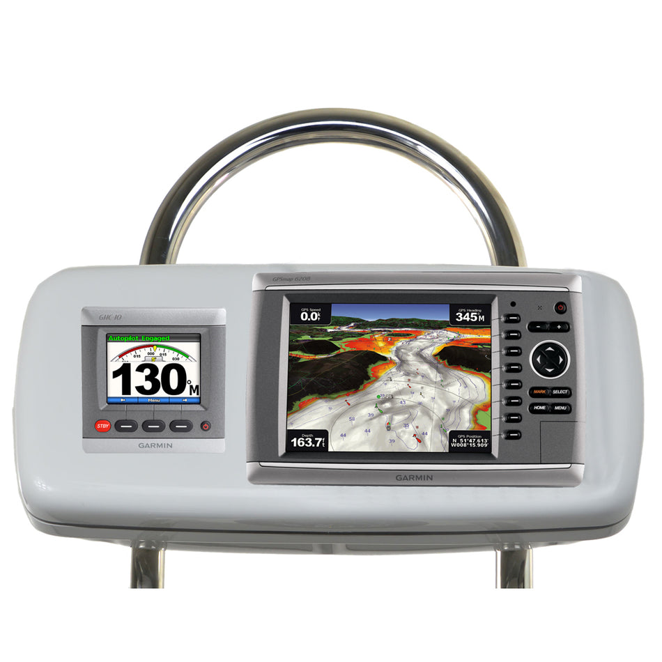 NavPod - GP2048 SystemPod Pre-Cut - For Garmin 820, 820xs, 840xs, 1 Instrument, For 12" Wide Guard — Quality Boat Parts