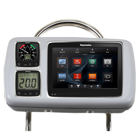 NavPod - GP2080-14 SystemPod Pre-Cut - For Raymarine a95, a97, a98, 2 Instruments, For 12" Wide Guard — Quality Boat Parts