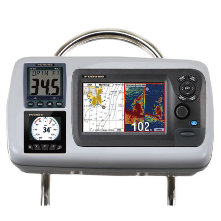 NavPod - GP2080-18 SystemPod Pre-Cut - For Furuno GP1870, GP1870F, 2 Instruments, For 12" Wide Guard — Quality Boat Parts