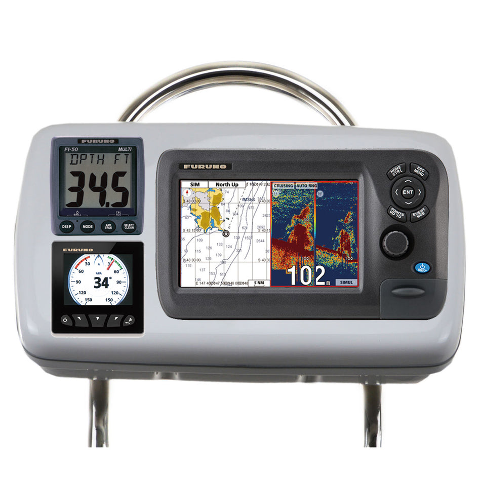 NavPod - GP2080-18 SystemPod Pre-Cut - For Furuno GP1870, GP1870F, 2 Instruments, For 12" Wide Guard — Quality Boat Parts