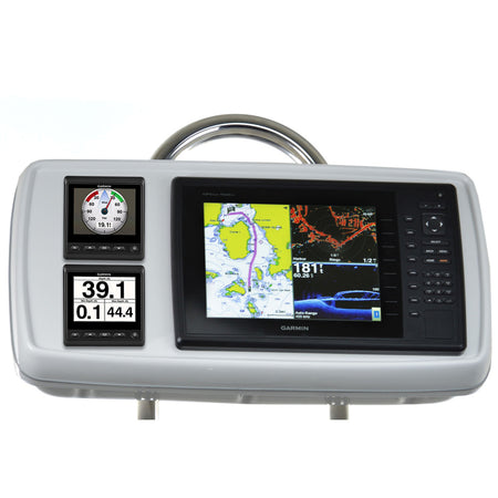 NavPod - GP2170-06 SystemPod Pre-Cut - For Garmin 1020, 1020xs, 1040xs, 2 Instruments, For 12" Wide Guard — Quality Boat Parts