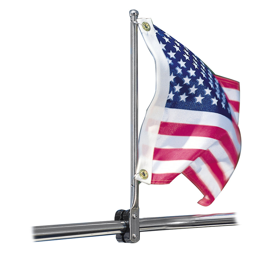 Taylor Made - SS Rail Mount Pulpit Staff - 7/8"-1-1/4" — Quality Boat Parts