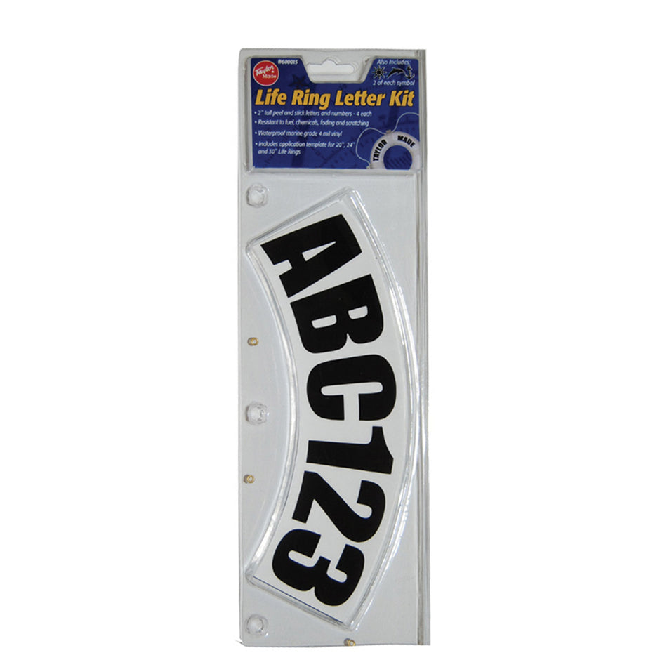 Taylor Made - Life Ring Letter Kit — Quality Boat Parts