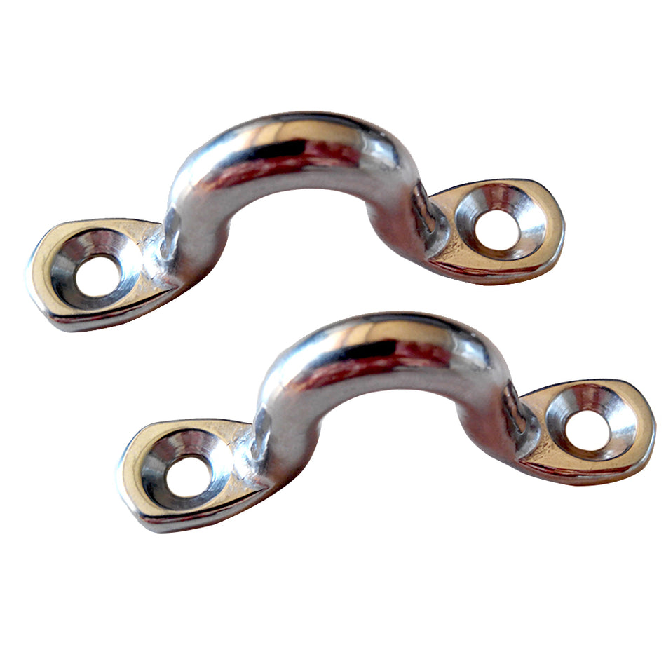 Taylor Made - Eye Strap Chrome Zamak - Pair — Quality Boat Parts