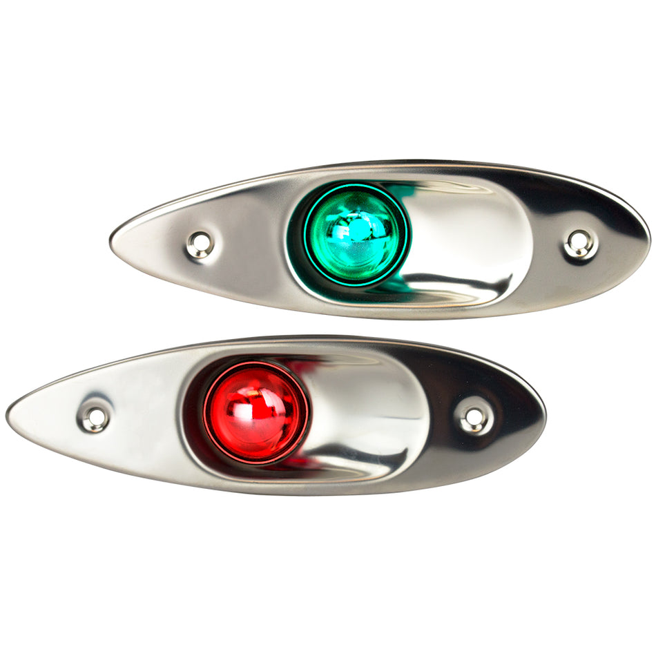 Sea-Dog - Flush Mount Side Lights - Stainless Steel — Quality Boat Parts