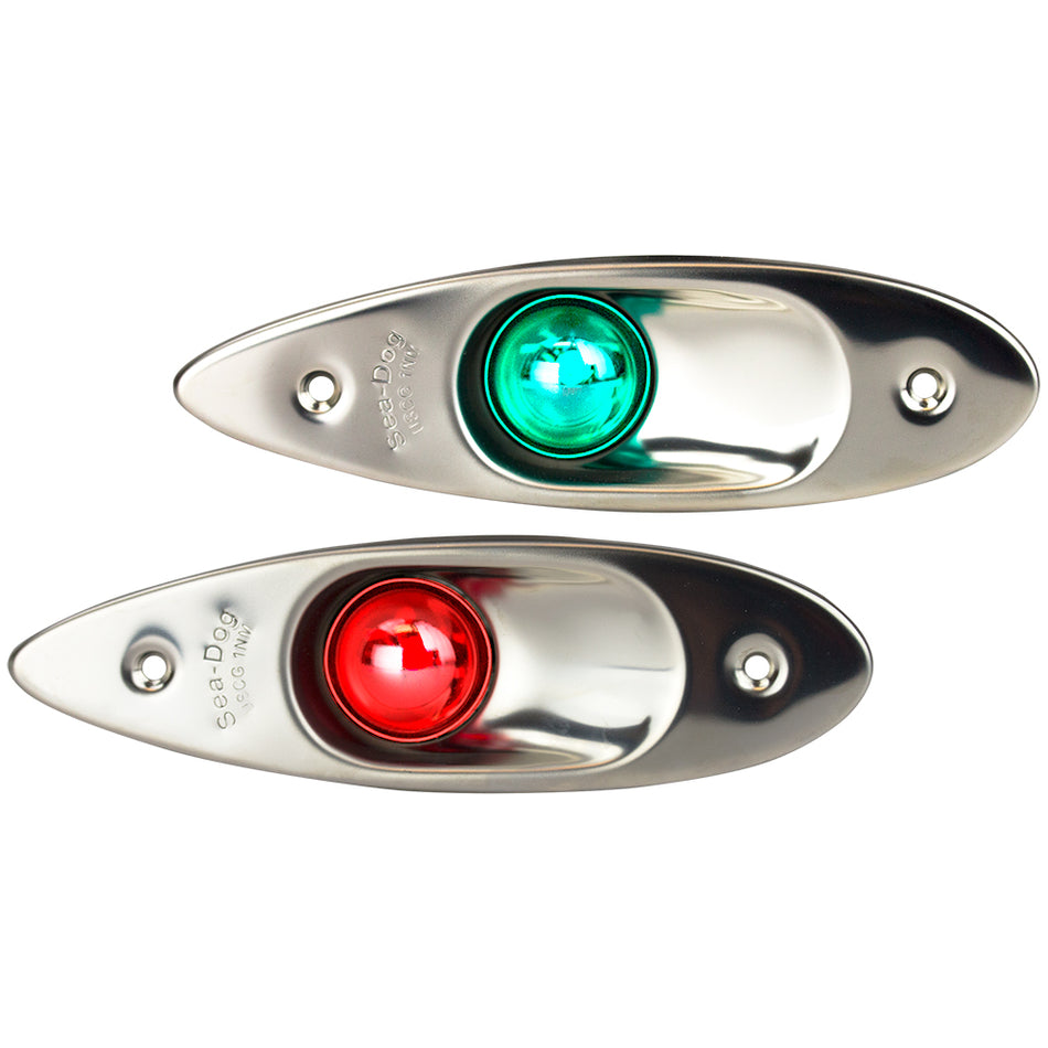Sea-Dog - Flush Mount LED Side Lights - Stainless Steel — Quality Boat Parts