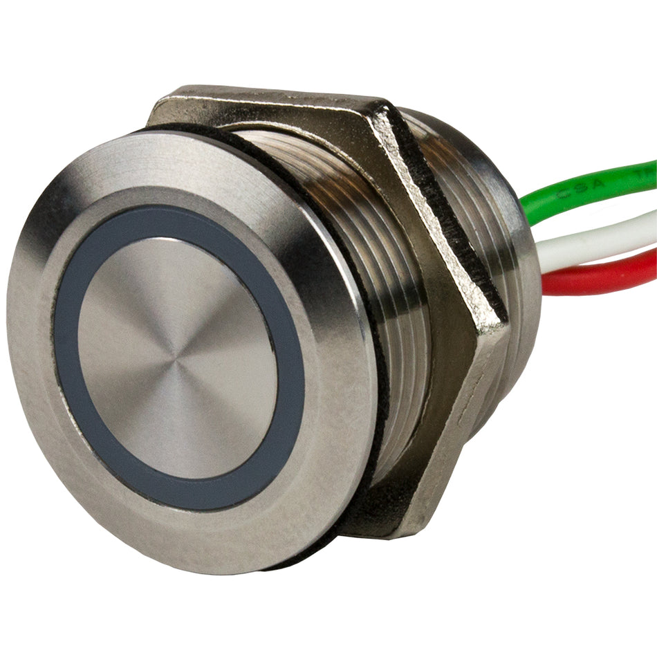 Sea-Dog - Push Button - Dimmer, LED Lights, On-Off Feature, Stainless Steel — Quality Boat Parts
