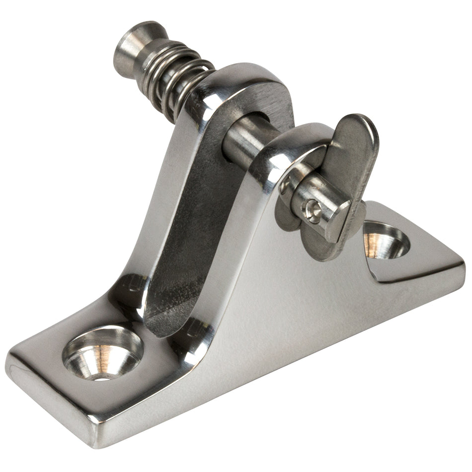 Sea-Dog - Angle Base Deck Hinge - Removable Pin, Stainless Steel — Quality Boat Parts