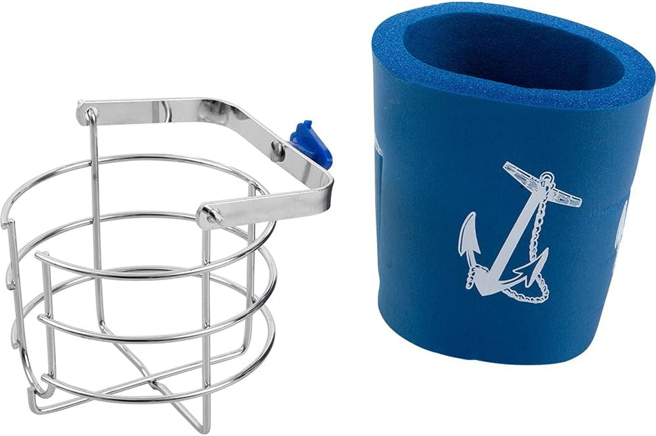 Sea-Dog - Swivel Beverage Holder - Chrome, Brass — Quality Boat Parts