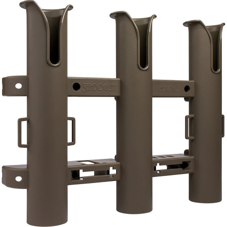 Sea-Dog - Triple Threat Three Pole Rod Holder - Flat Dark Earth — Quality Boat Parts