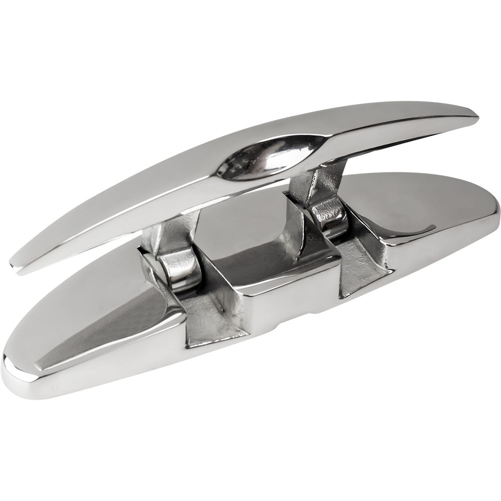 Sea-Dog - Folding Cleat - Hidden Hex Bolts, 5", Oval Stainless Steel — Quality Boat Parts