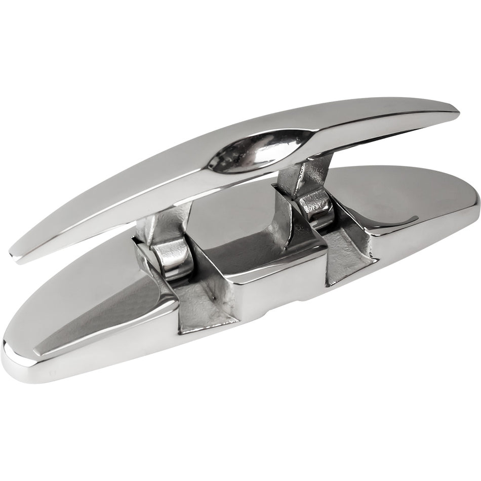 Sea-Dog - Folding Cleat - Hidden Hex Bolts, 5", Oval Stainless Steel — Quality Boat Parts