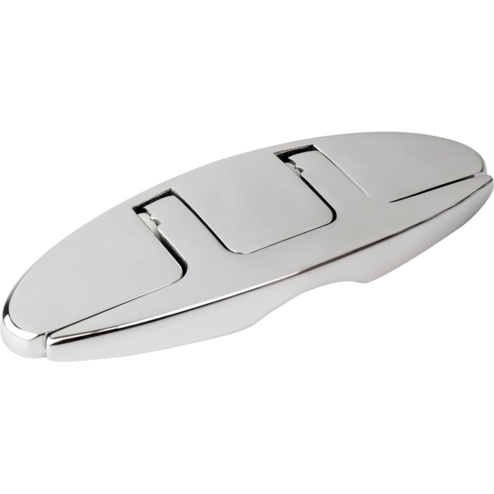 Sea-Dog - Folding Cleat - Hidden Hex Bolts, 5", Oval Stainless Steel — Quality Boat Parts