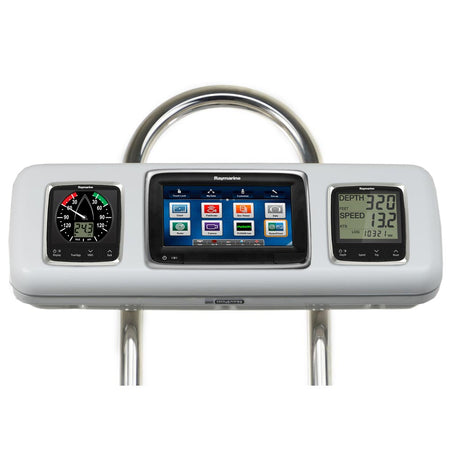 NavPod - GP1605 SystemPod Pre-Cut - Raymarine a75/a77/a78, 2 Instruments, 9.5" Wide Guard — Quality Boat Parts